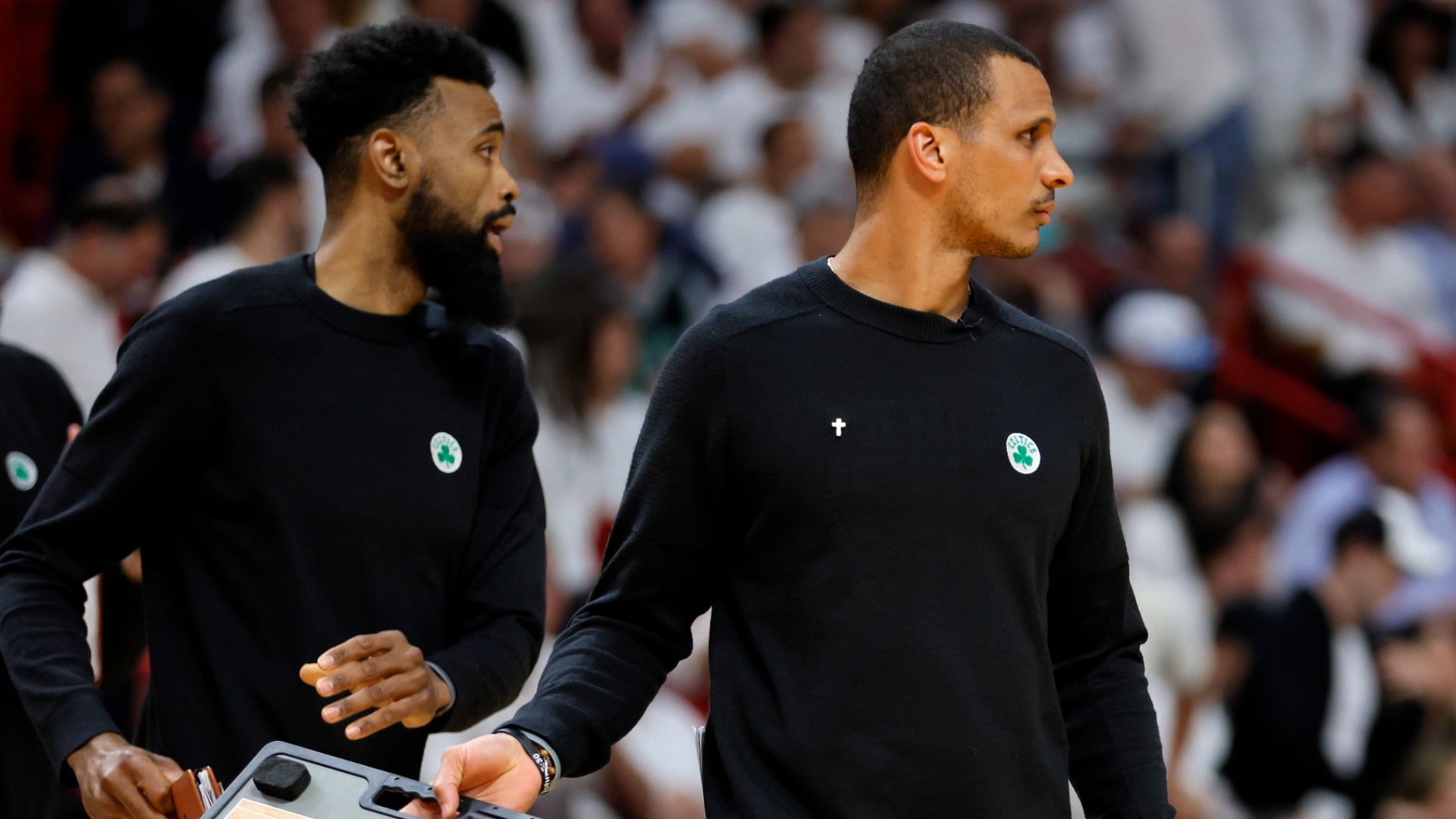 Featured image for Joe Mazzulla's Game 4 Decision Key in Celtics' Victory Against Heat.