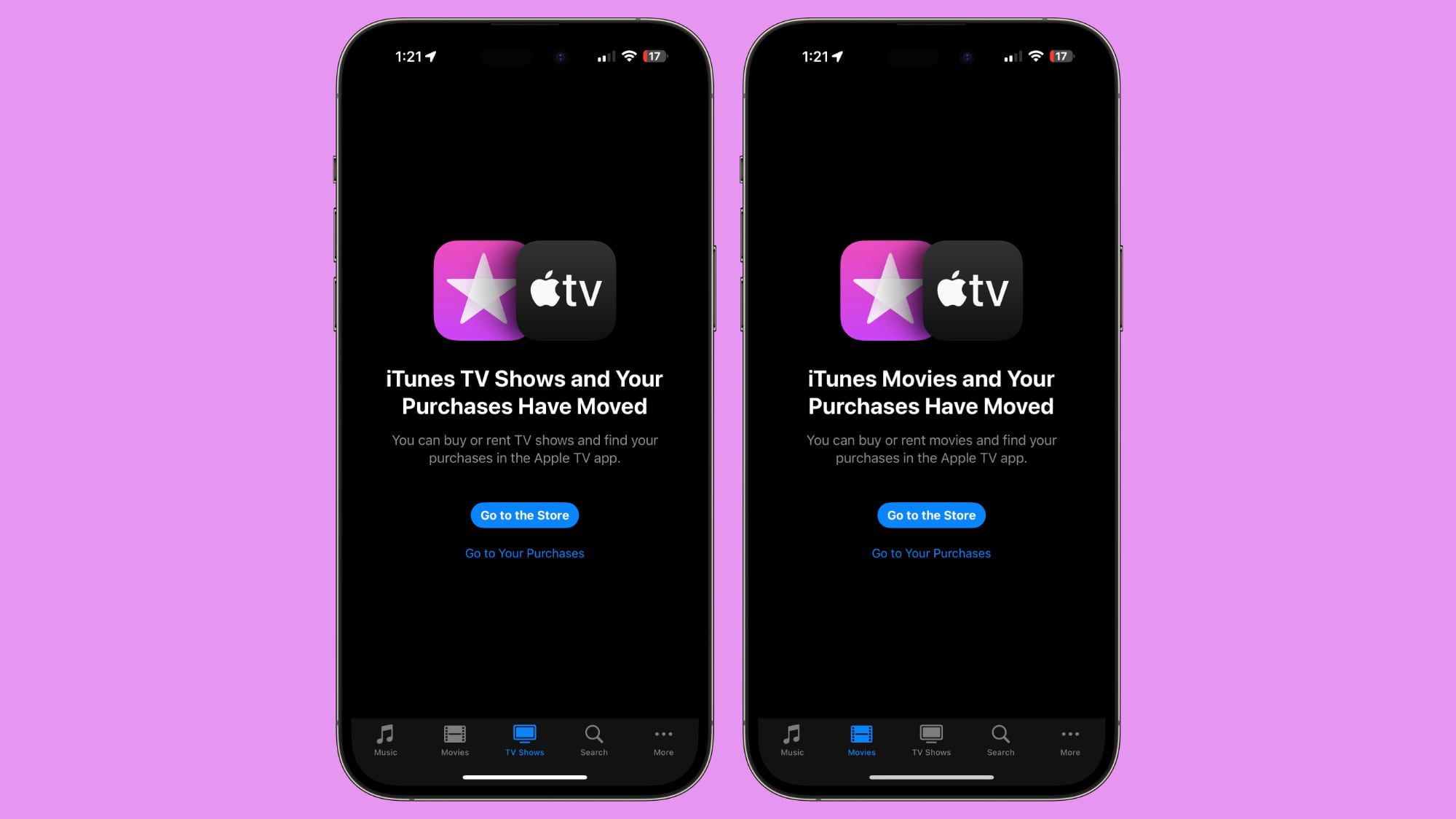 Apple Updates iTunes Store App, Removes Option to Buy TV Shows and Movies