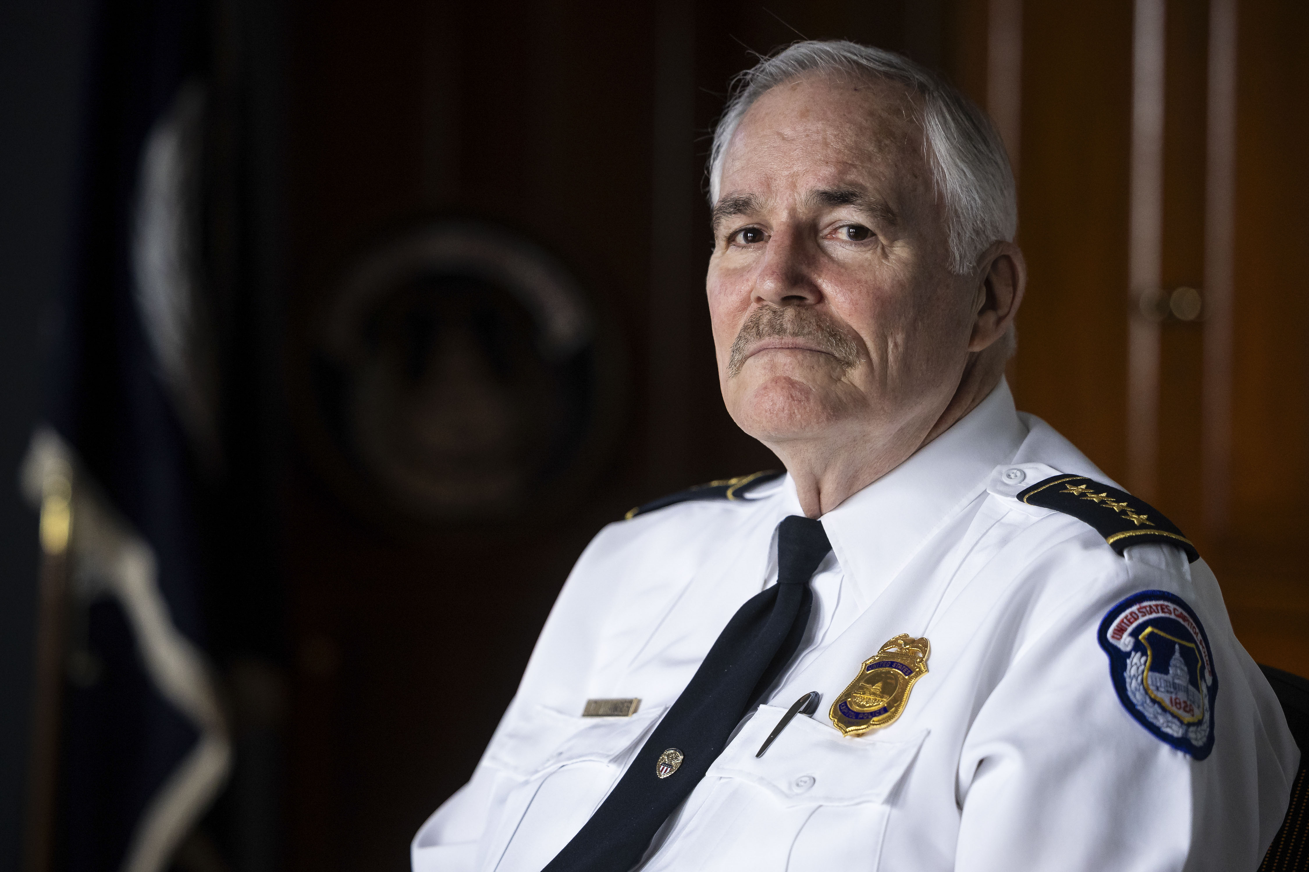 Featured image for Retiring Chief Struggles to Keep Capitol Police Nonpartisan