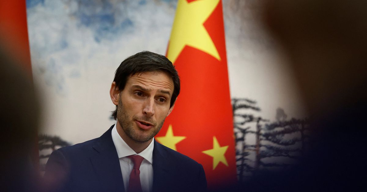 Dutch foreign minister emphasizes economic protection during China visit.
