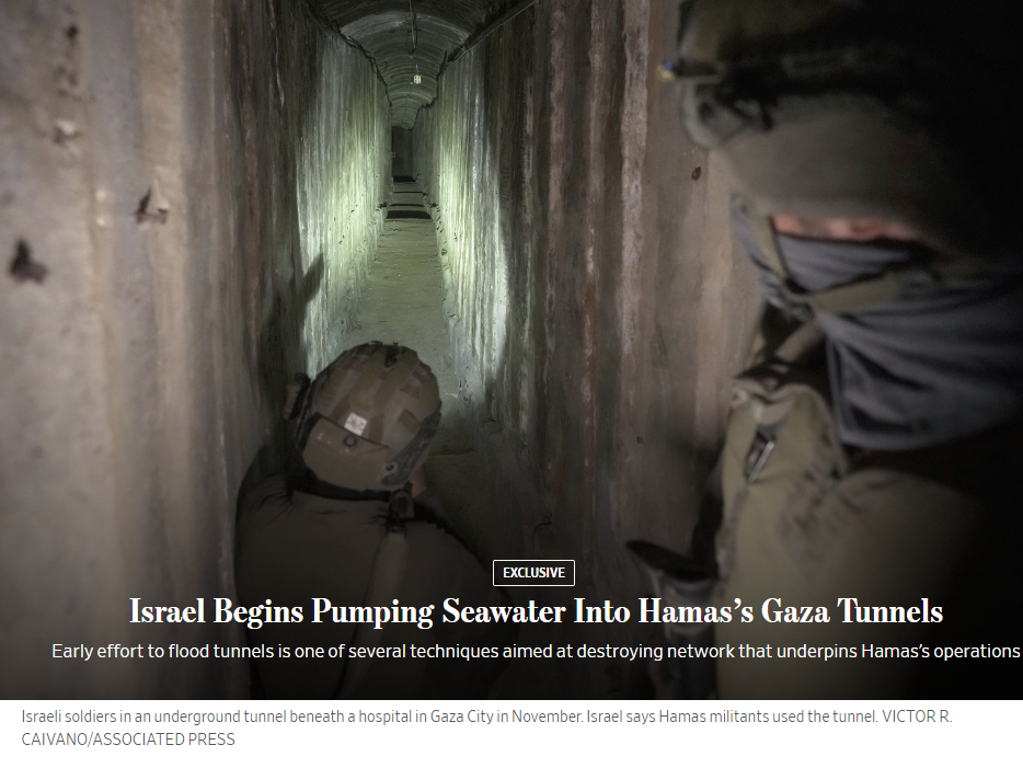 The Controversy of Flooding Gaza Tunnels: Balancing Environmental and Hostage Concerns