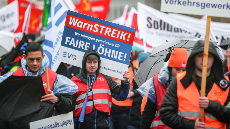 Germany's Strikes Cause Chaos for Travelers and Economy.