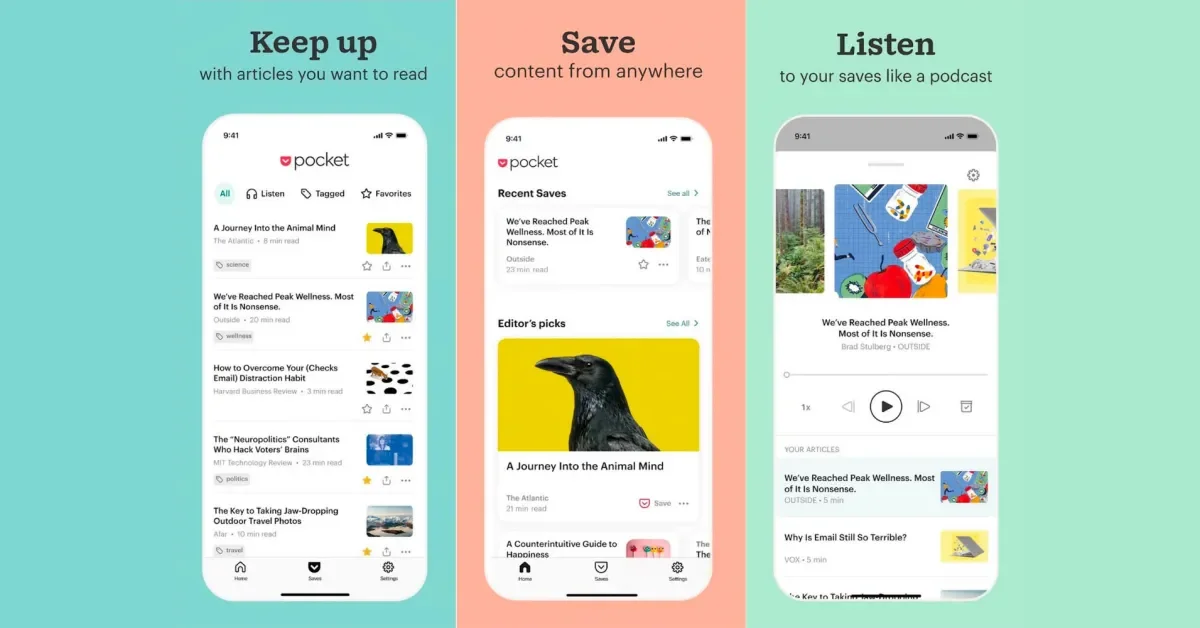 Pocket app for iOS receives major redesign and new features.