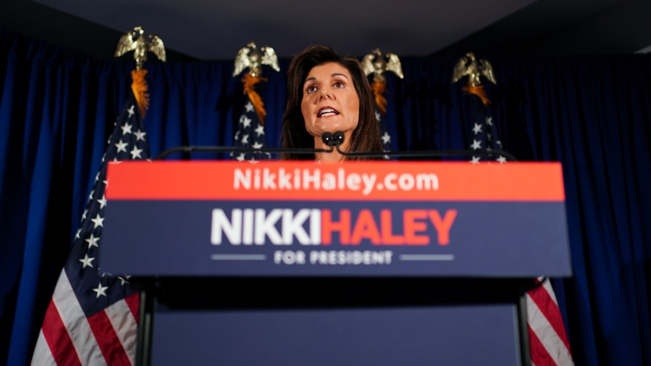 Nikki Haley rallies support for anti-abortion stance.
