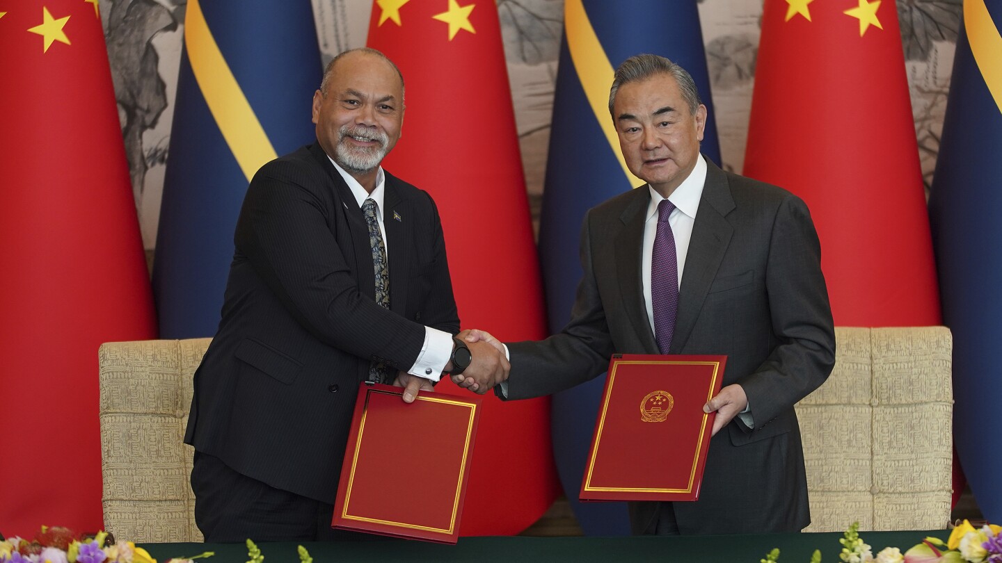 "China Restores Diplomatic Ties with Nauru, Former Taiwan Ally"
