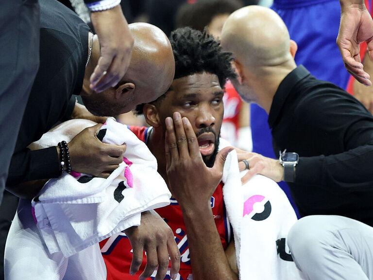 Featured image for 76ers' Embiid Faces Uncertain Timeline After Sinus Fracture
