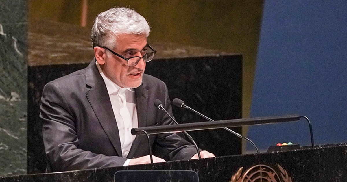 "Iran's UN Envoy Denies Directing Militant Attacks, Emphasizes Support for Palestinian Groups"