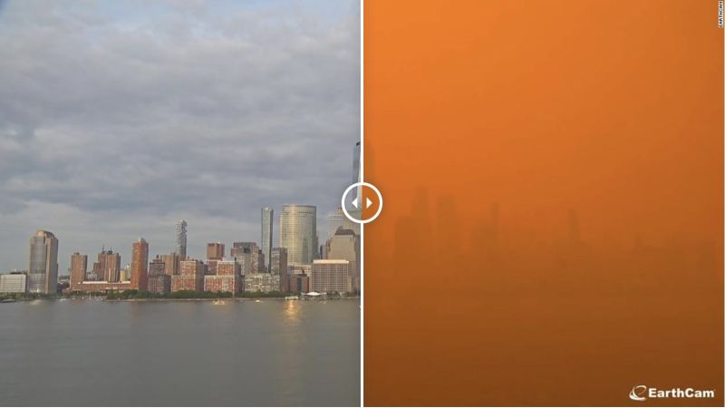Wildfire smoke blankets US landmarks and cities, posing health risks.