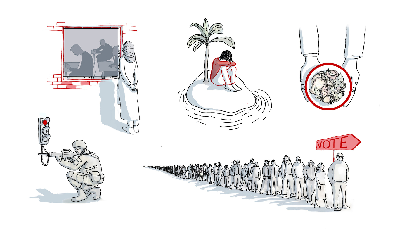 Featured image for "2024 Buzzwords: Gender Apartheid, Climate Mobility, and Mega-Election Year"