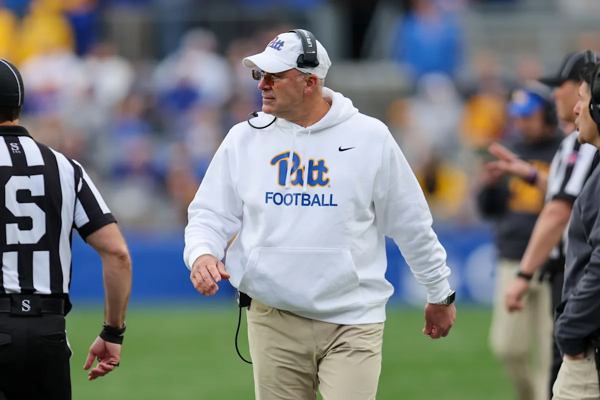 Featured image for Pitt Coach Narduzzi Focuses on Winning Next Two After Notre Dame Clash