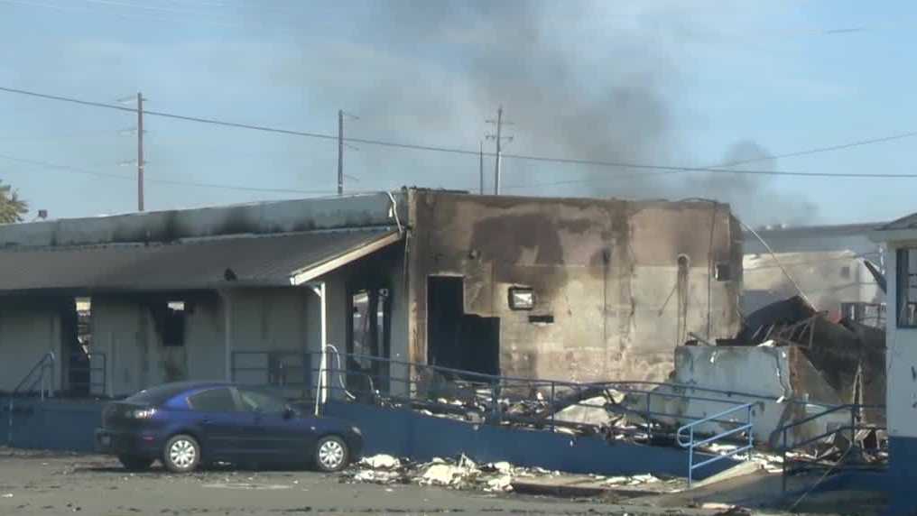 Featured image for "Massive Fire Engulfs Marysville Warehouse, Crews Exhausted"