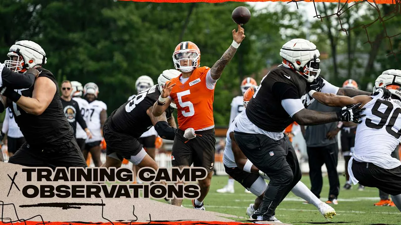 Cleveland Browns Training Camp Highlights and Injuries Update