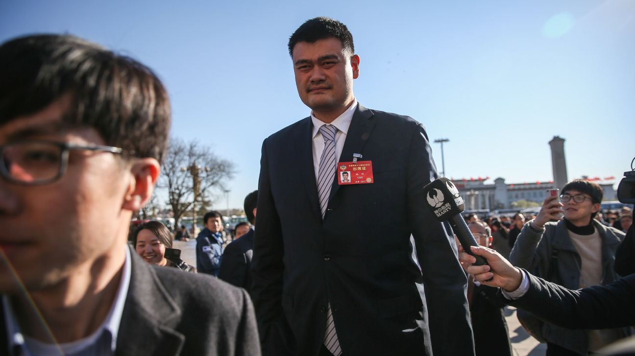 Featured image for Yao Ming steps down as chair of Chinese basketball league's business arm.