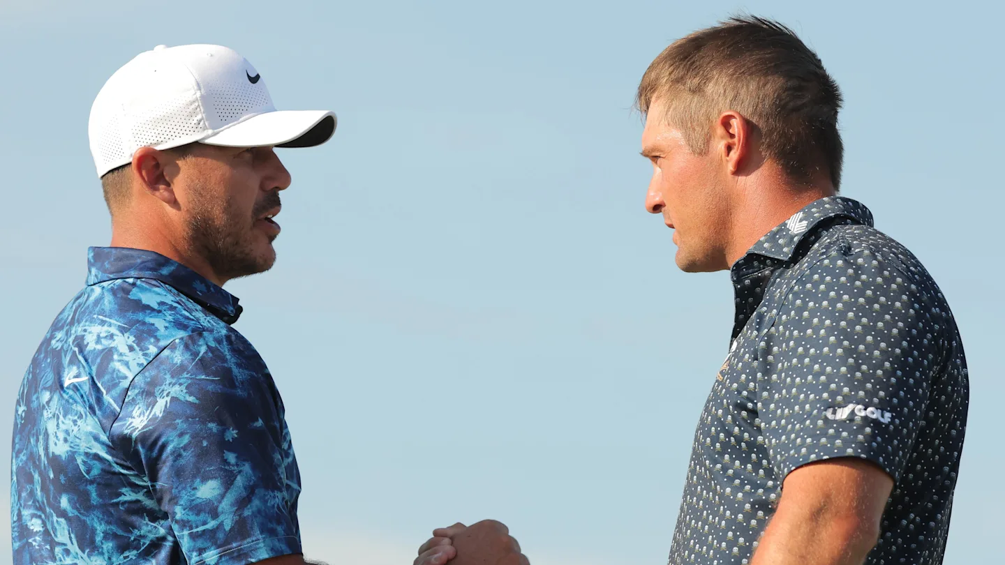 Featured image for Golf Rivals Unite: DeChambeau and Koepka Eye LIV vs. PGA Showdown
