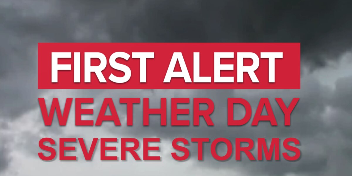 Severe Storms Expected Monday in Multiple States.