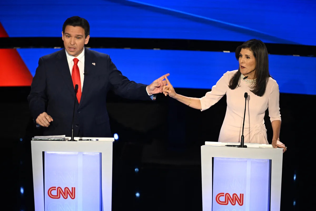 "Nikki Haley and Ron DeSantis Clash in Fiery GOP Debate with Potential Impact on Trump's Townhall"