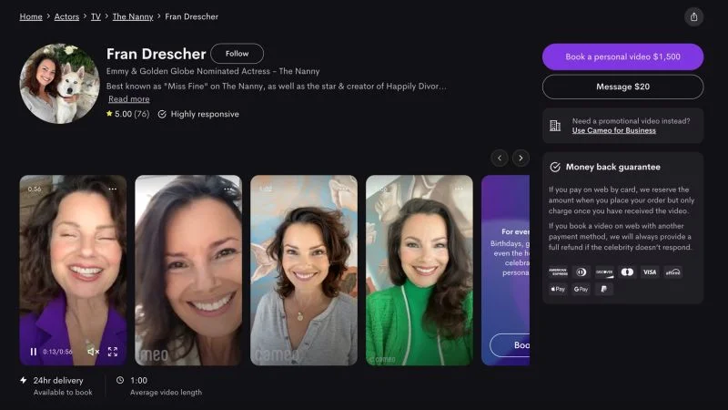 "Strike sparks influx of actors to celebrity video site"