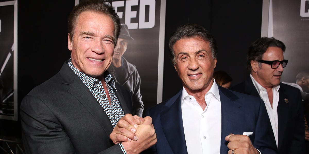 "Schwarzenegger and Stallone's Intense Rivalry: A Battle of Titans"