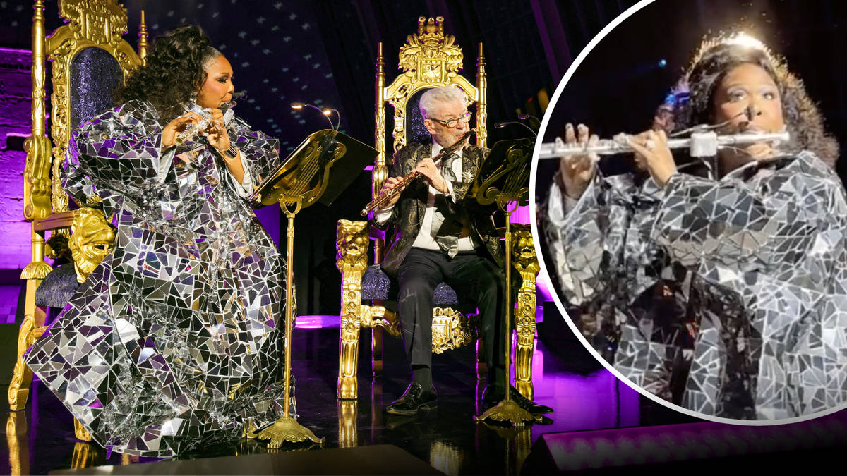 Featured image for Lizzo's Met Gala Moments: From Flute Duets to Bathrobe Chic.
