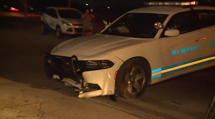 Prowler call response leads to officer car crash injuries.