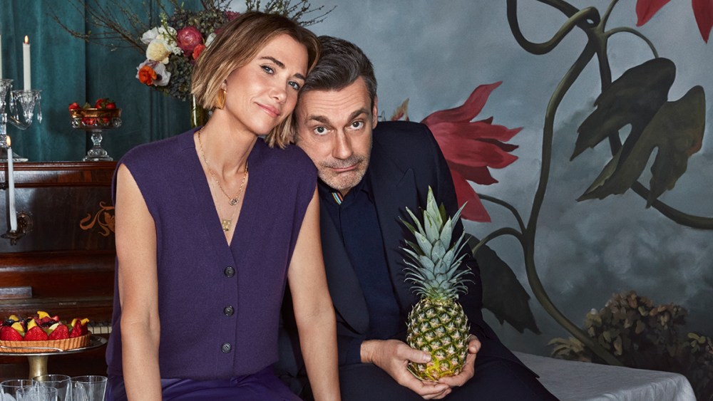 Featured image for "Kristen Wiig and Jon Hamm Share Hilarious Behind-the-Scenes Stories"