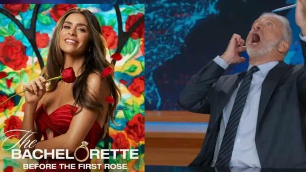 Jon Stewart Finds The Bachelorette as a Bright Spot in a Turbulent Era