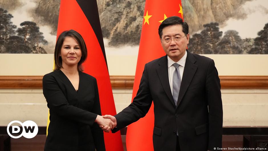 Germany's Baerbock warns against Taiwan tensions, seeks cooperation with China on economy and trade.
