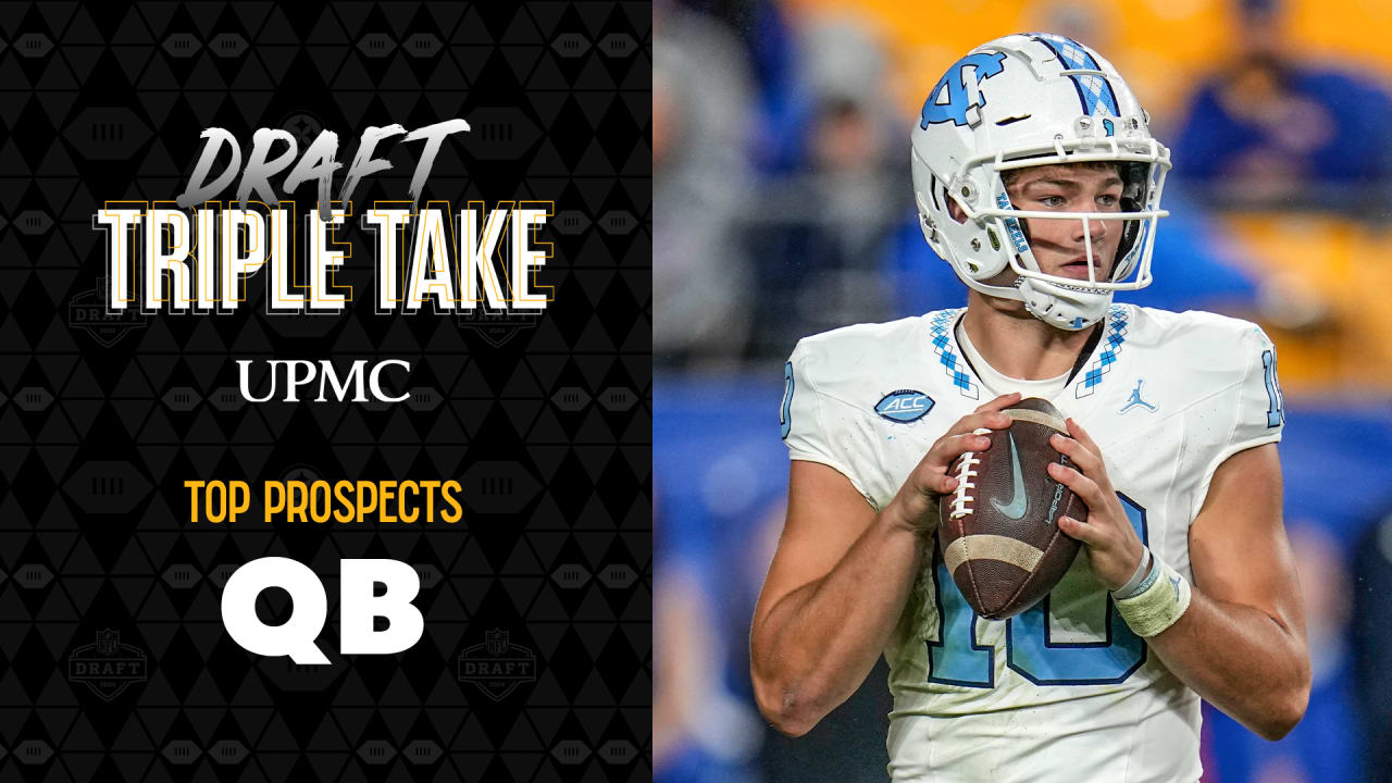 Featured image for "Chris Simms' Controversial 2024 NFL Draft QB Rankings"