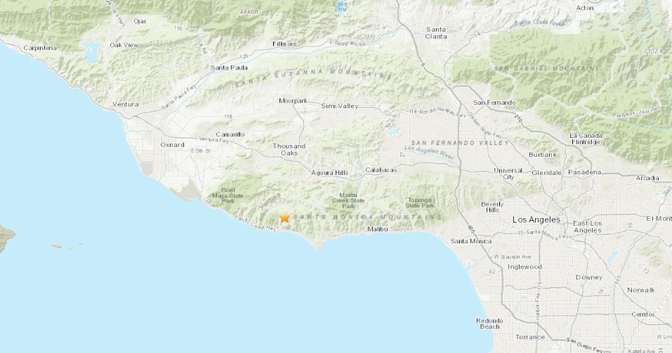 "4.6-Magnitude Earthquake Rattles Malibu and Los Angeles Area"