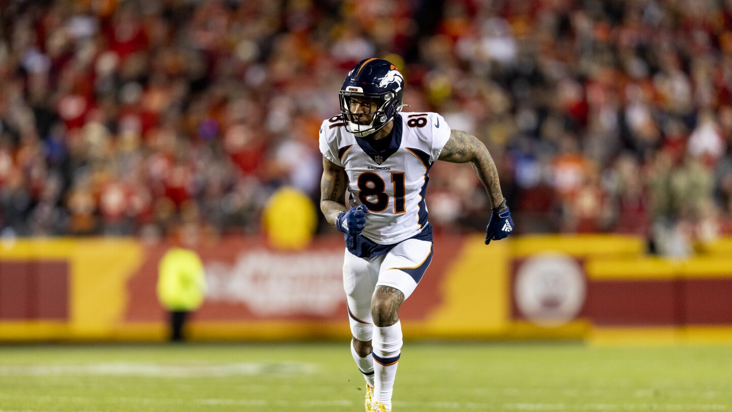 Featured image for Broncos' Tim Patrick Suffers Non-Contact Leg Injury, Carted Off Field