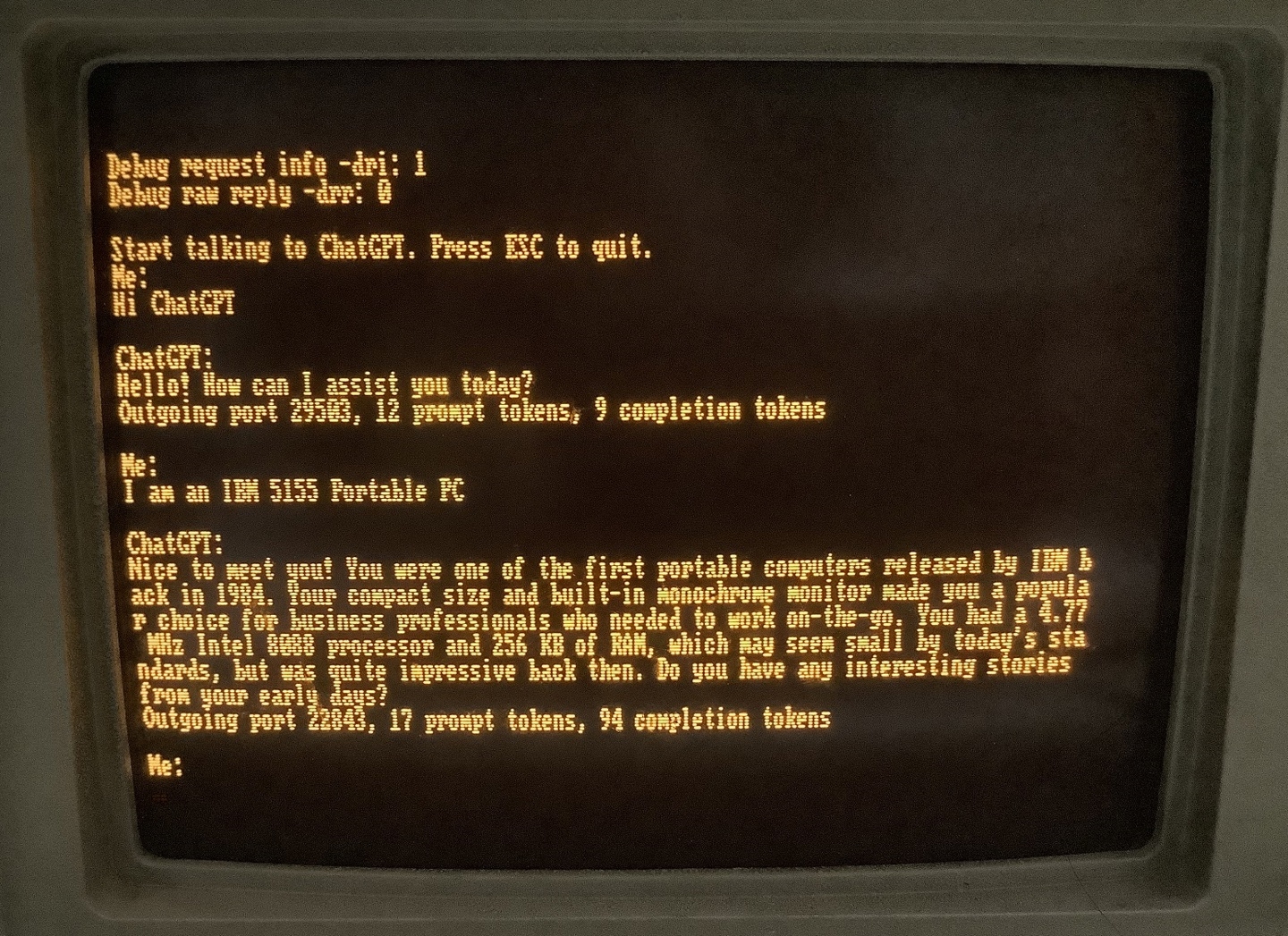 Featured image for ChatGPT Client Runs on 1984 MS-DOS PC