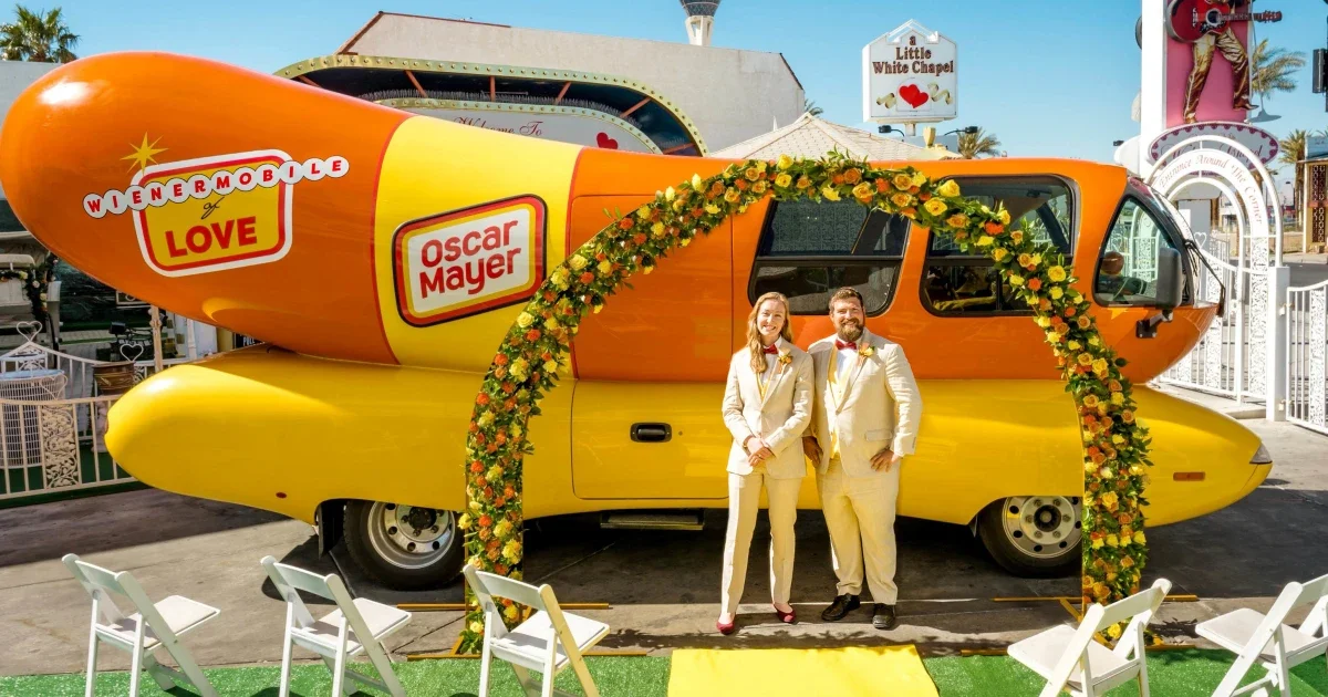 Oscar Mayer's Wienermobile Becomes a Vegas Wedding Chapel