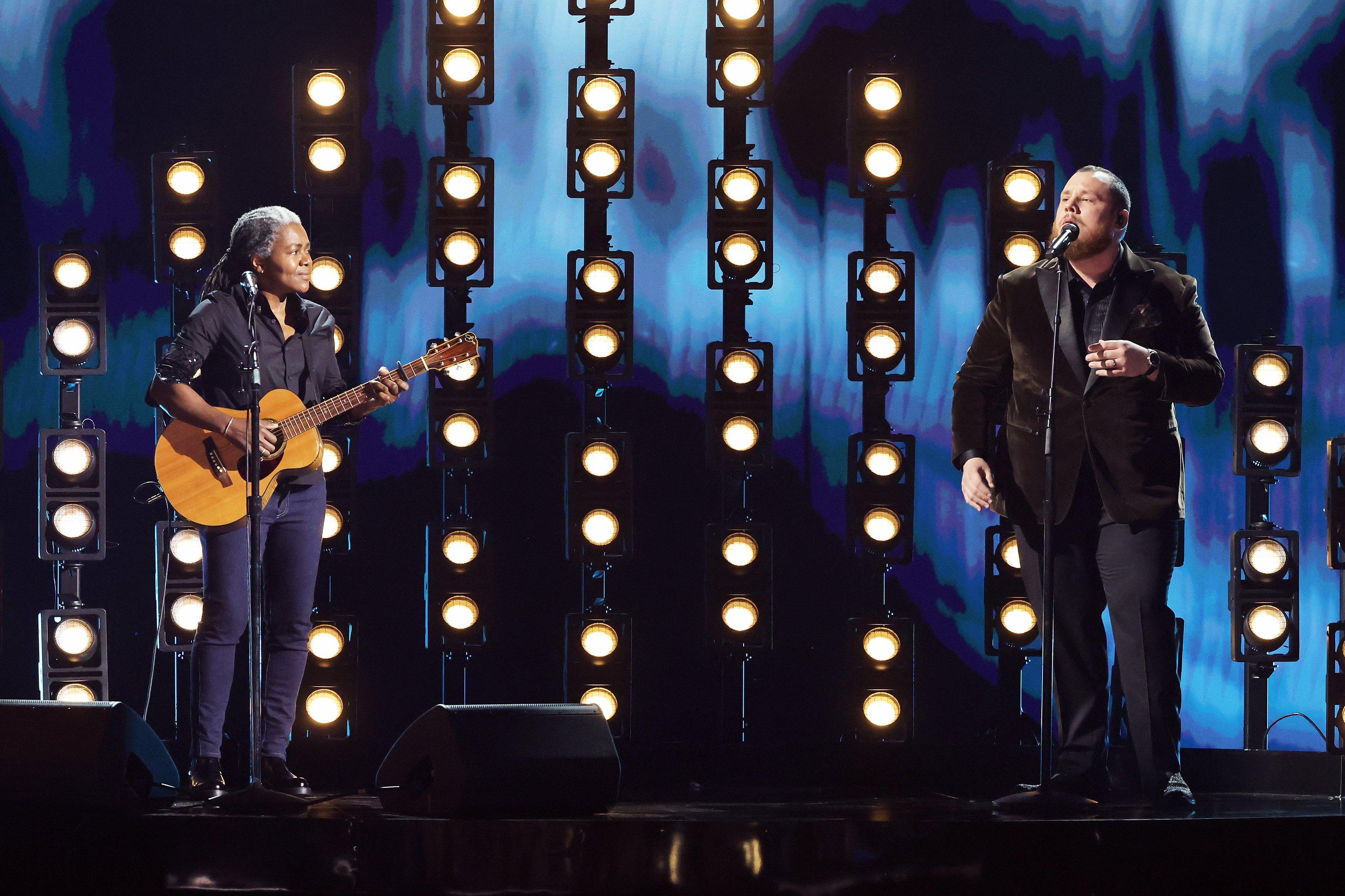 Featured image for "2024 GRAMMYs: Tracy Chapman and Luke Combs' Controversial 'Fast Car' Duet Sparks iTunes Chart Climb"