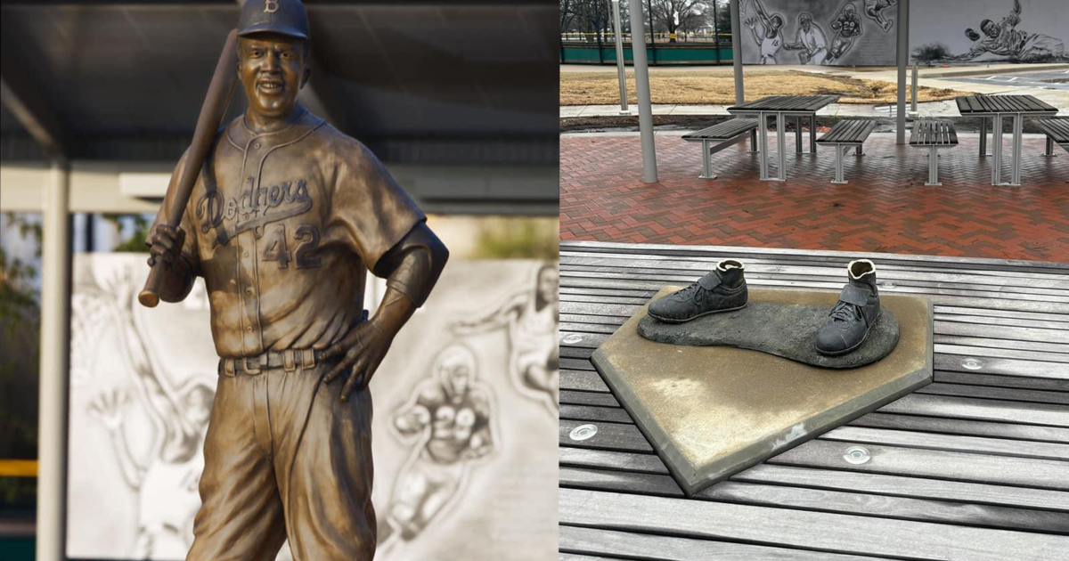 "Destroyed: Jackie Robinson Statue Found Burned and Dismantled in Wichita Park"
