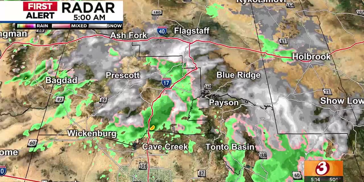 Featured image for "Winter Storm Paralyzes Arizona with Heavy Rain, Snow, and Highway Closures"