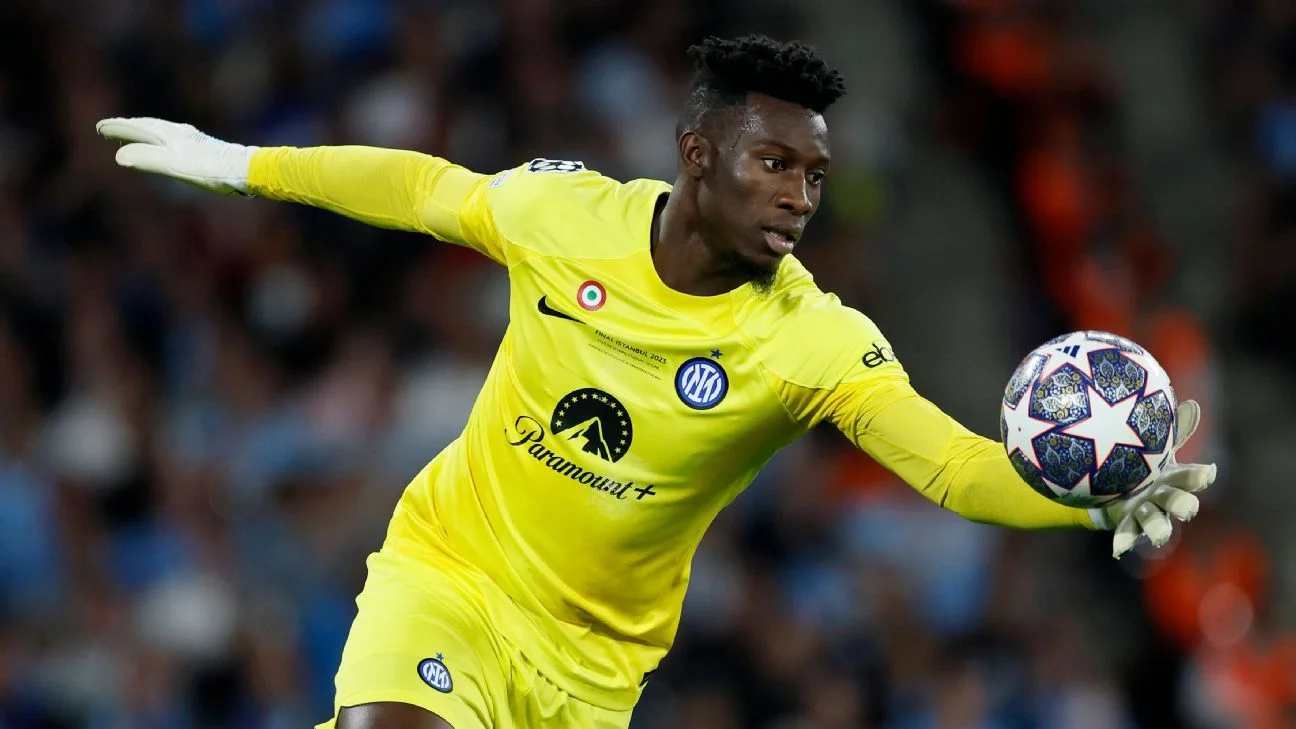 Manchester United Pursue Inter Goalkeeper Onana in Transfer Bid