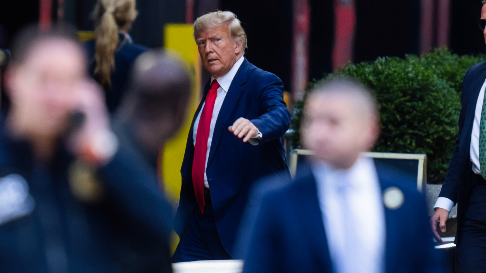 Late-night hosts joke about Donald Trump's arrest in hilarious segments.