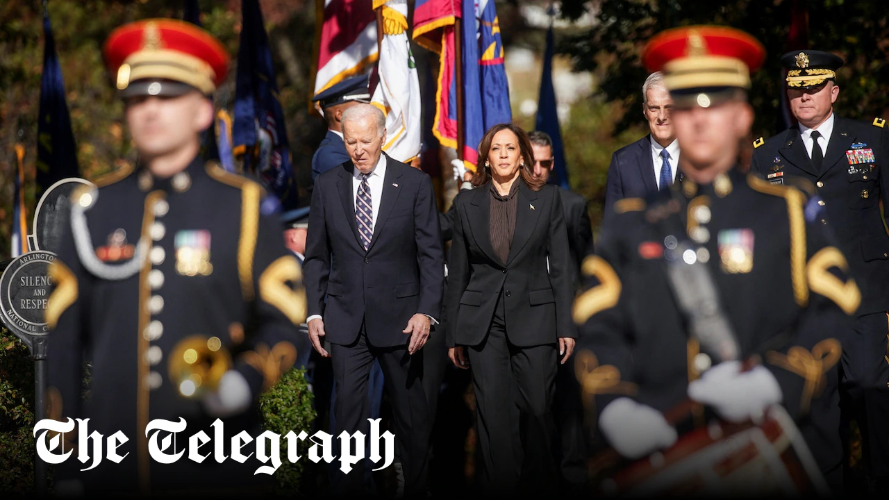 Biden and Harris Reunite for Veterans Day Ceremony at Arlington
