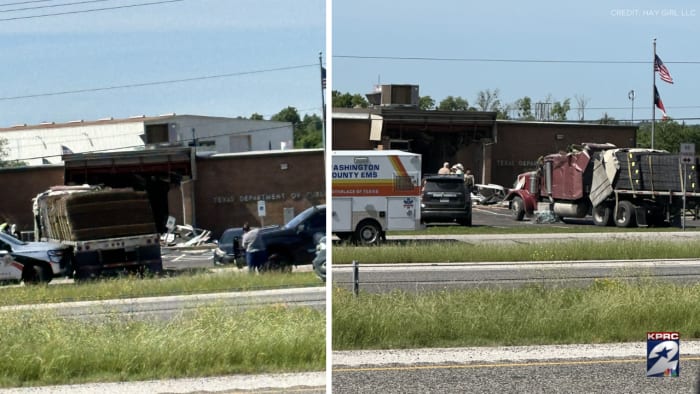 Featured image for "Stolen 18-Wheeler Causes Serious Injuries in Texas DPS Office Crash"