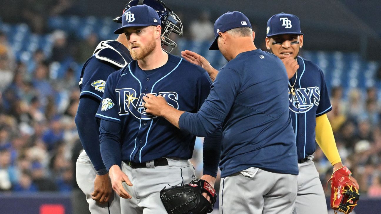 Featured image for Toronto ends Tampa Bay Rays' historic winning streak.