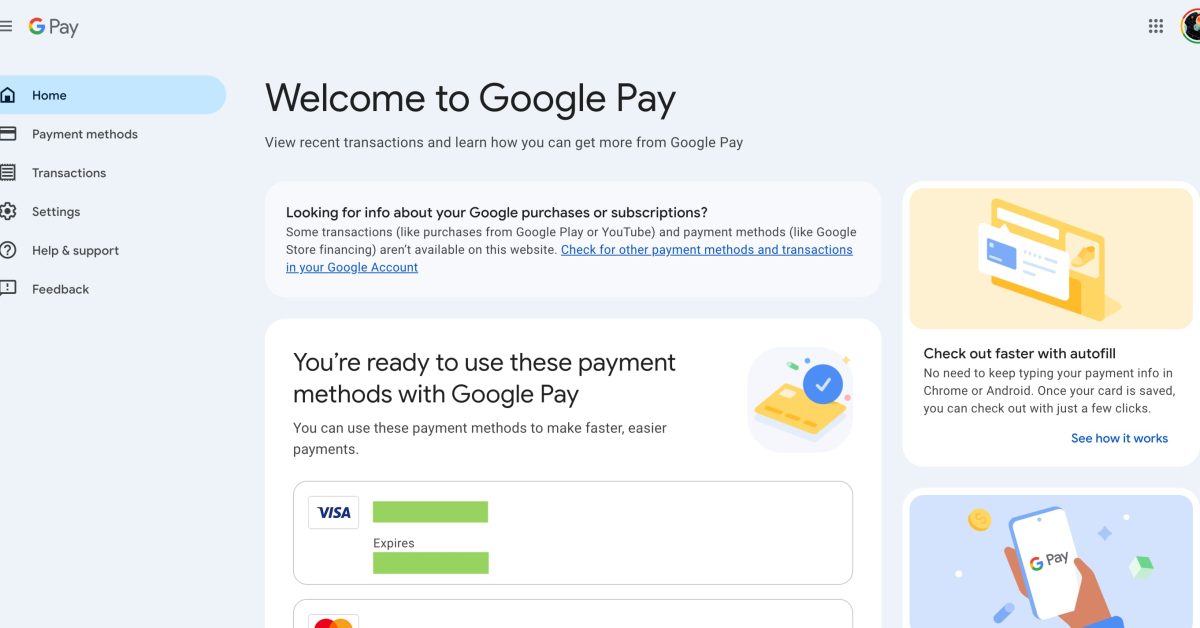 Featured image for "Google Pay Web Gets Sleek Material 3 Makeover"