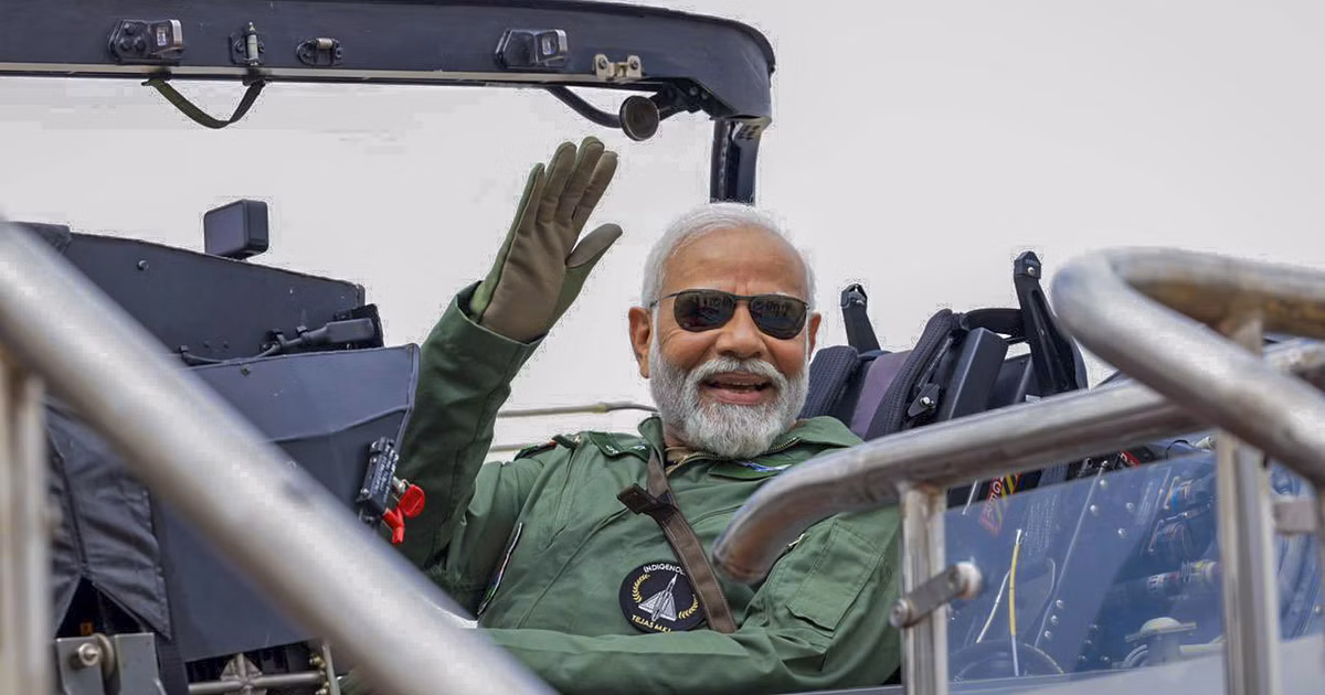 Featured image for Modi's Historic Flight in Indigenous Fighter Jet Boosts India's Defense Technology