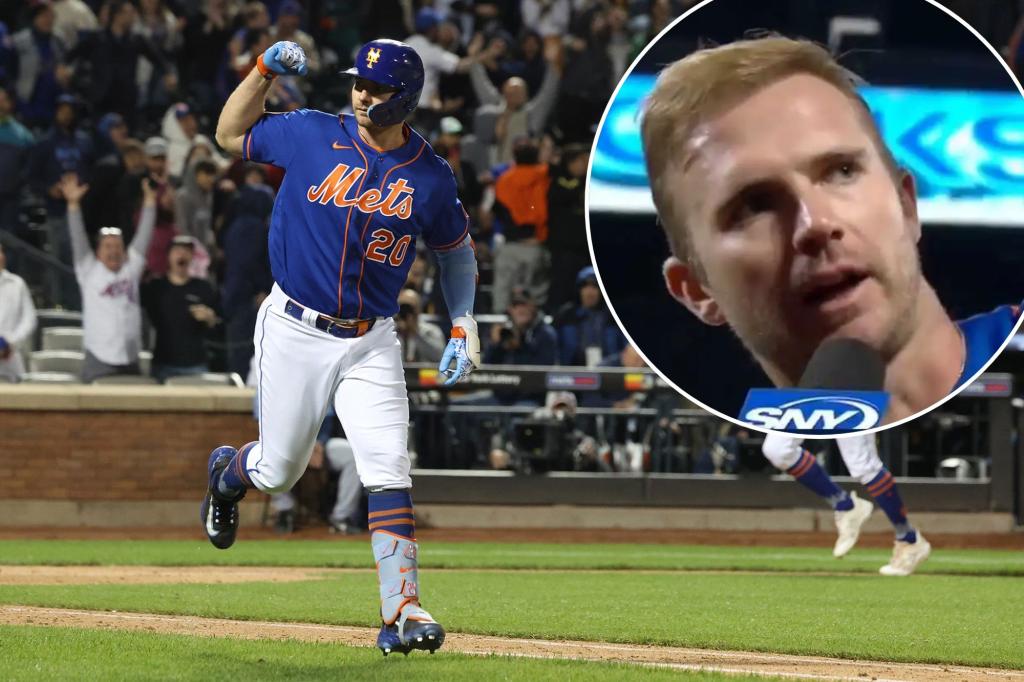 Featured image for Mets' Alonso curses after emotional homer, Verlander booed in Citi Field debut.