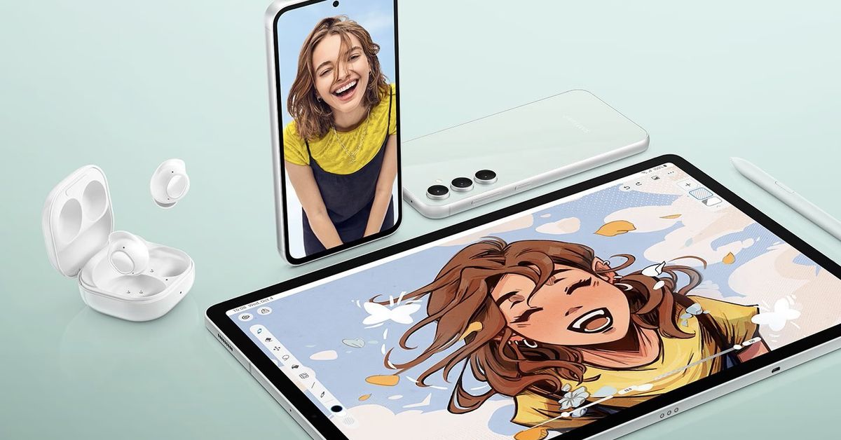 Featured image for Samsung's Fan Edition Galaxy Buds and S23 phone and tablet leak, hinting at a dual-chip strategy and new color options