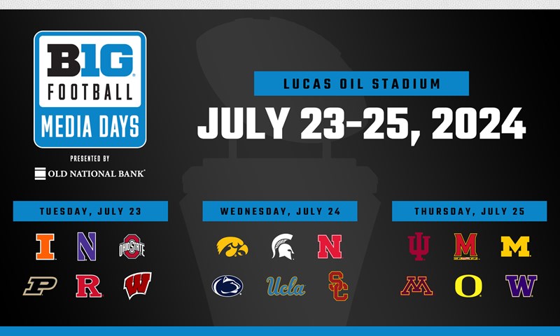 Featured image for Big Ten Conference Unveils 2024 Football Media Days Schedule