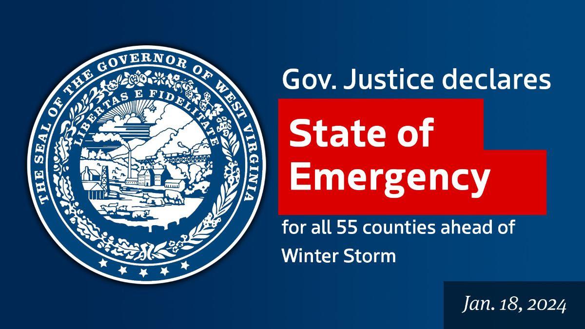 "Winter Storm Prompts State of Emergency Declaration for West Virginia"