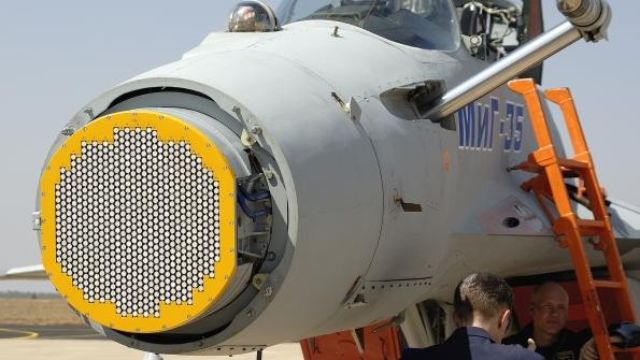 MiG-35 equipped with AESA radar detects F-22 at 80 miles