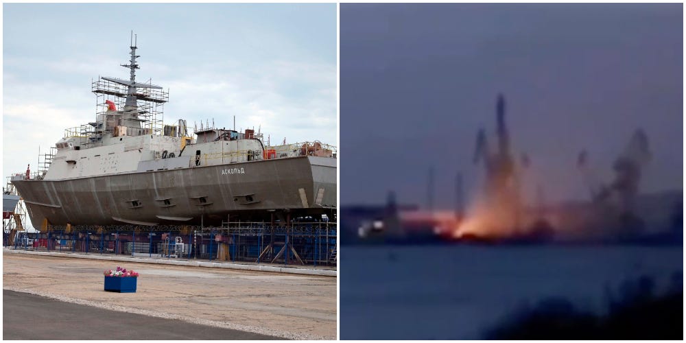 Escalating Conflict: Ukraine Strikes Russian Missile Carrier, Russia Bombs Ukrainian Cities
