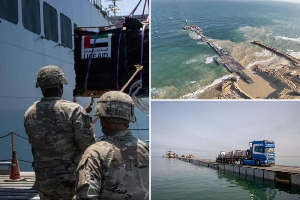 "US-Built Gaza Aid Pier Faces Challenges Amid Critical Injury and Slow Start"
