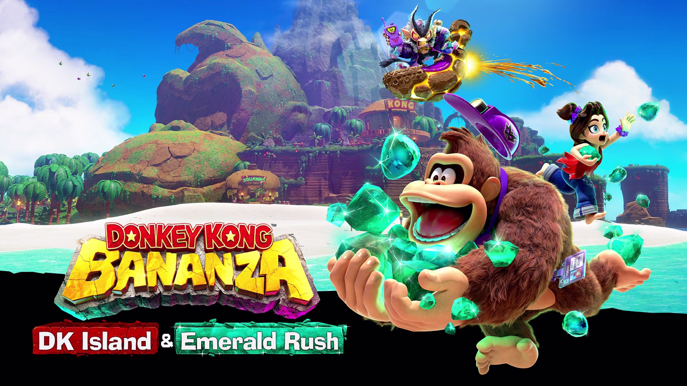 Featured image for Donkey Kong Bananza Launches DK Island & Emerald Rush DLC